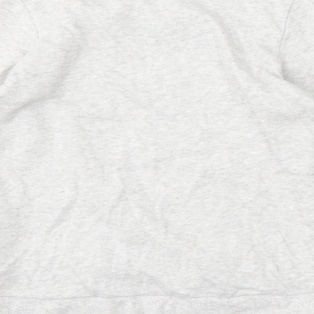 H&M Girls Grey Cotton Pullover Sweatshirt Size 8-9 Years - Penguins