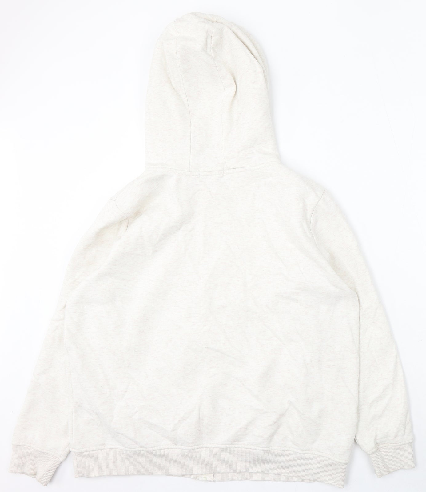 Primark Womens Ivory Cotton Full Zip Hoodie Size 18