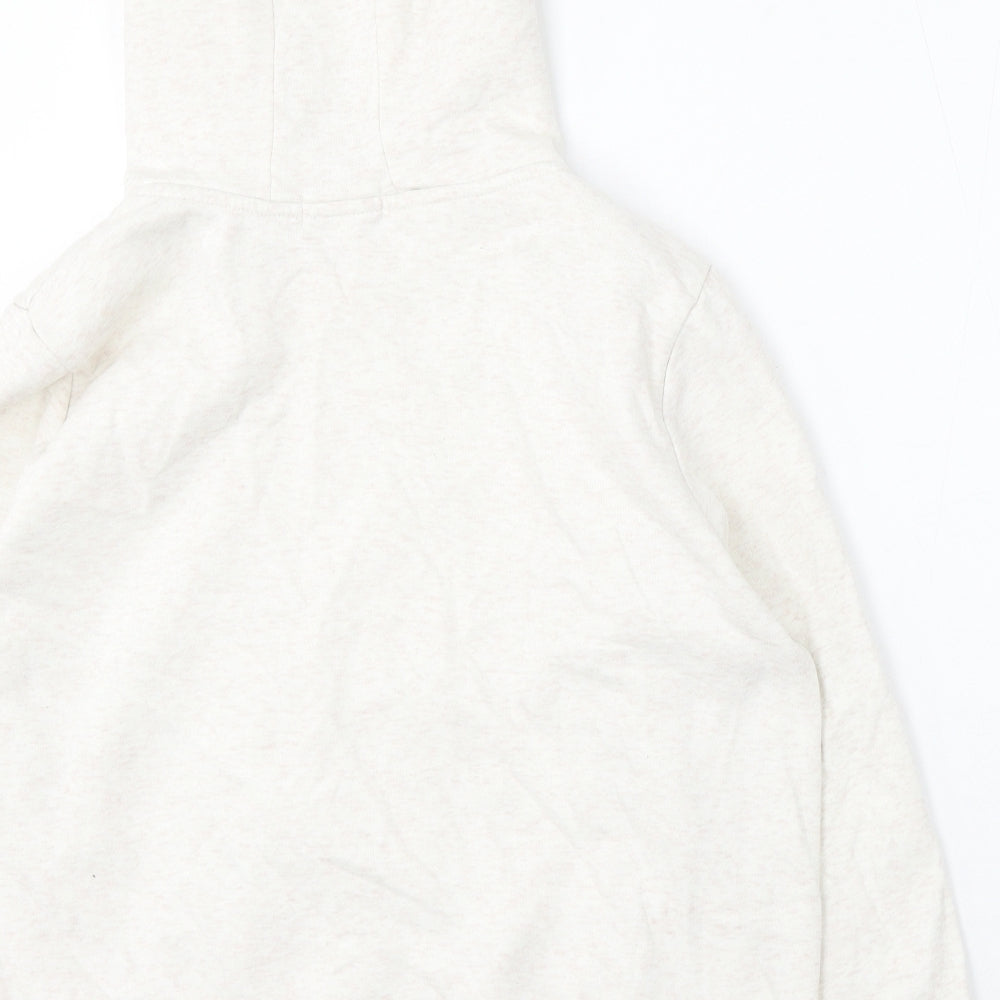 Primark Womens Ivory Cotton Full Zip Hoodie Size 18