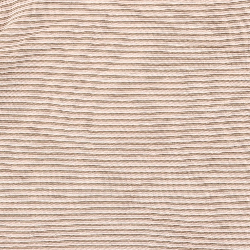 Gerry Weber Womens Pink Round Neck Striped Viscose Pullover Jumper Size M
