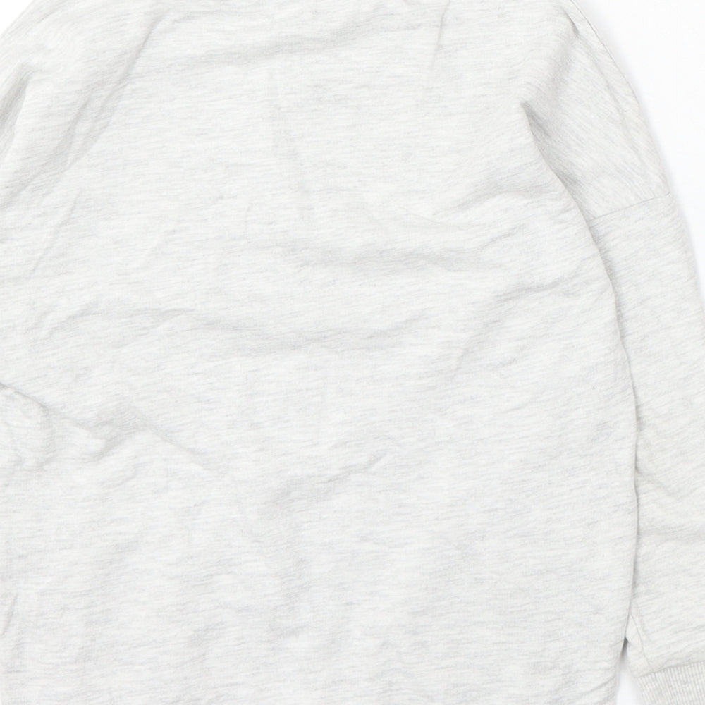 TU Girls Grey Cotton Pullover Sweatshirt Size 5 Years