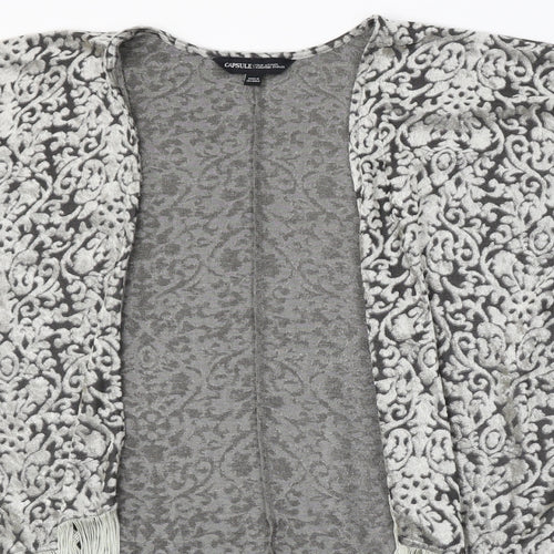 Capsule Womens Multicoloured V-Neck Geometric Polyester Cardigan Jumper Size 12