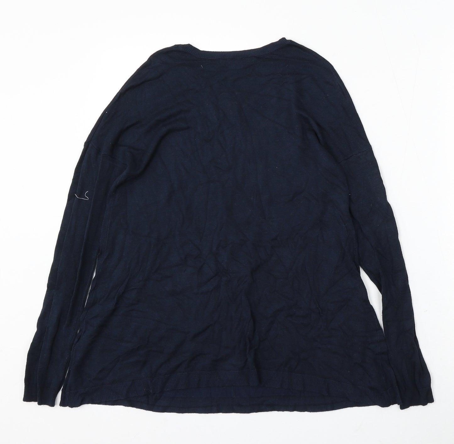 Atmosphere Womens Blue Round Neck Viscose Pullover Jumper Size 10