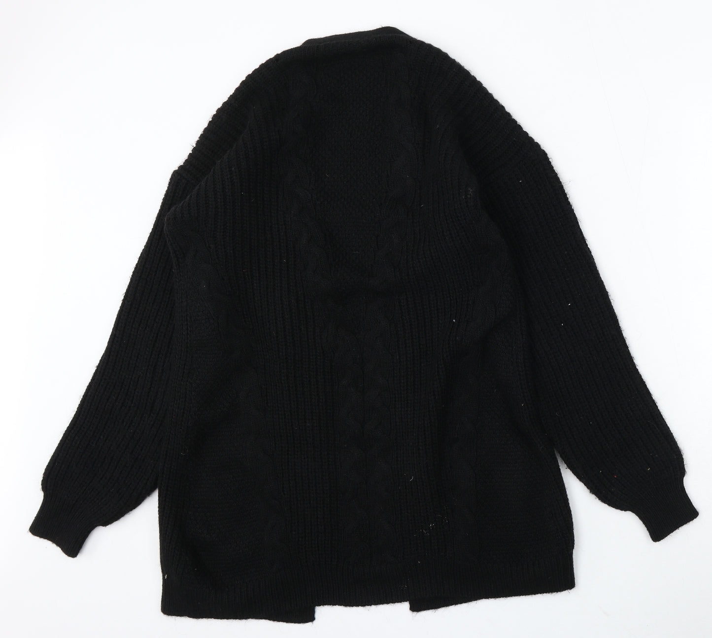 Lipsy London Womens Black V-Neck Acrylic Cardigan Jumper One Size