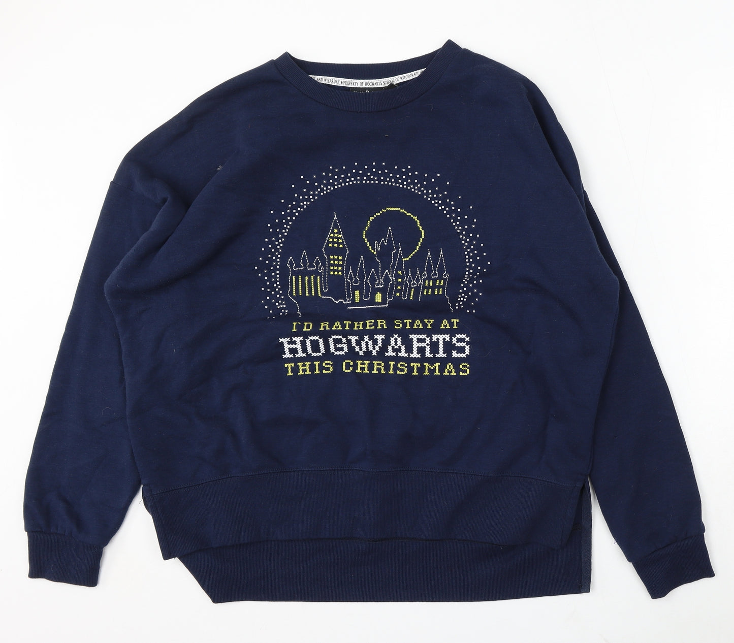 Primark Womens Blue Polyester Pullover Sweatshirt Size 14 - Harry Potter