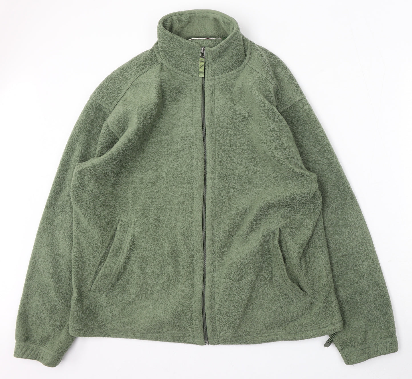 EWM Mens Green Polyester Full Zip Sweatshirt Size M