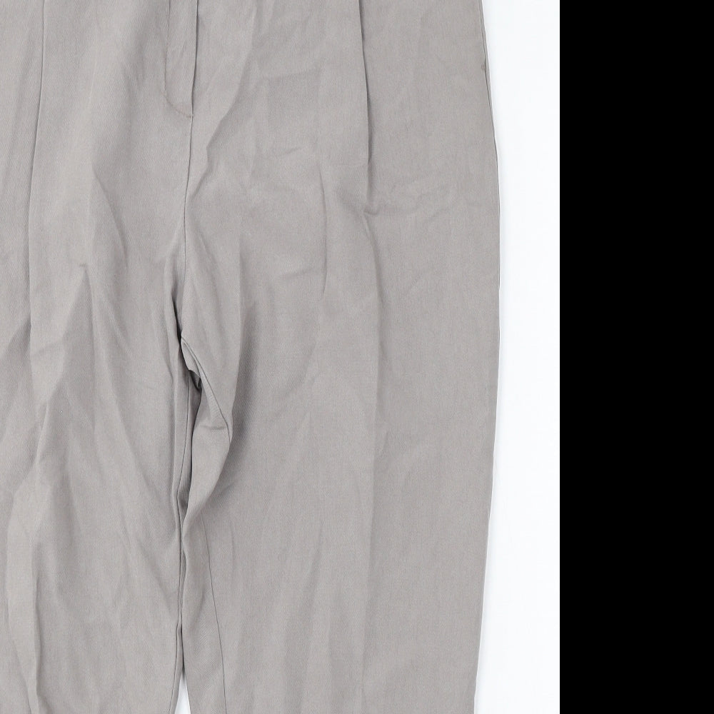 Per Una Womens Grey Lyocell Trousers Size 16 L27 in Regular