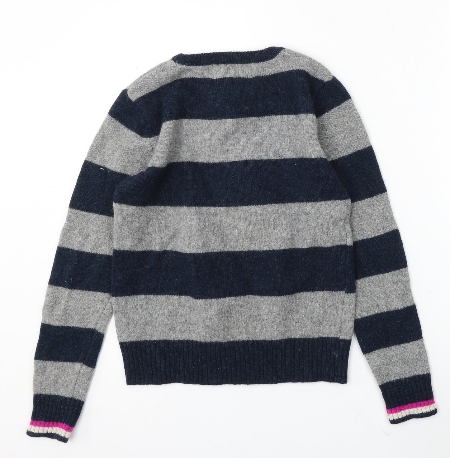 Atmosphere Womens Multicoloured Round Neck Striped Wool Pullover Jumper Size 14