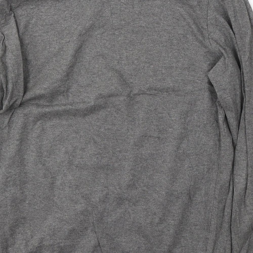 Ted Baker Mens Grey Round Neck Cotton Pullover Jumper Size L