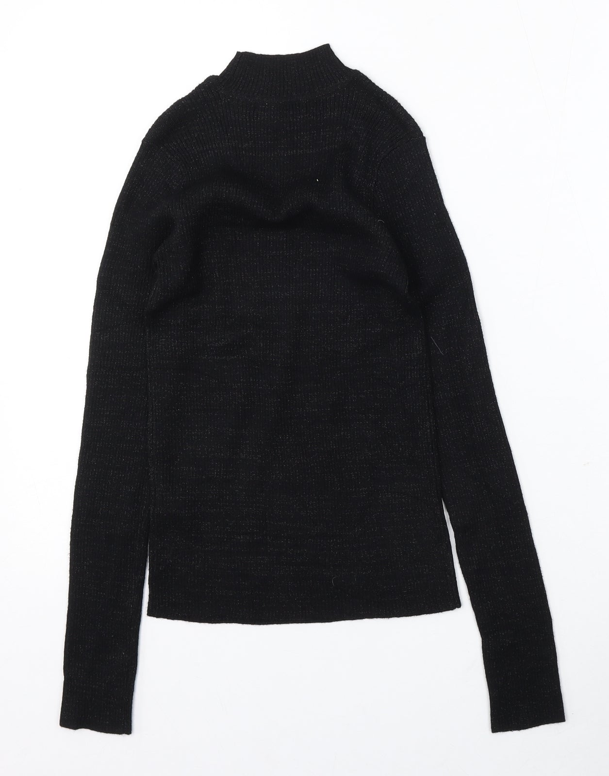TALLY WEiJL Womens Black Mock Neck Viscose Pullover Jumper Size M