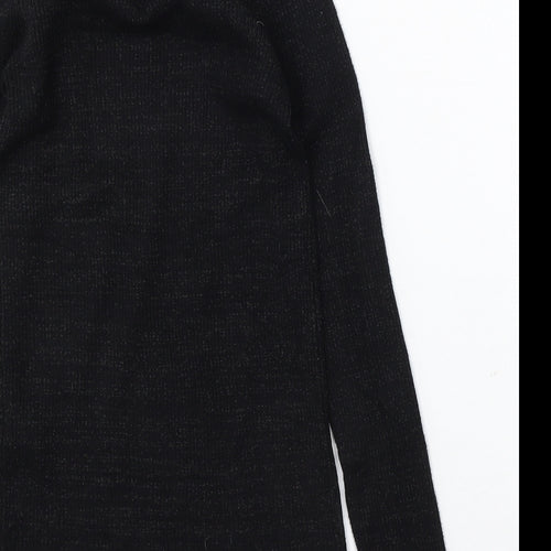 TALLY WEiJL Womens Black Mock Neck Viscose Pullover Jumper Size M