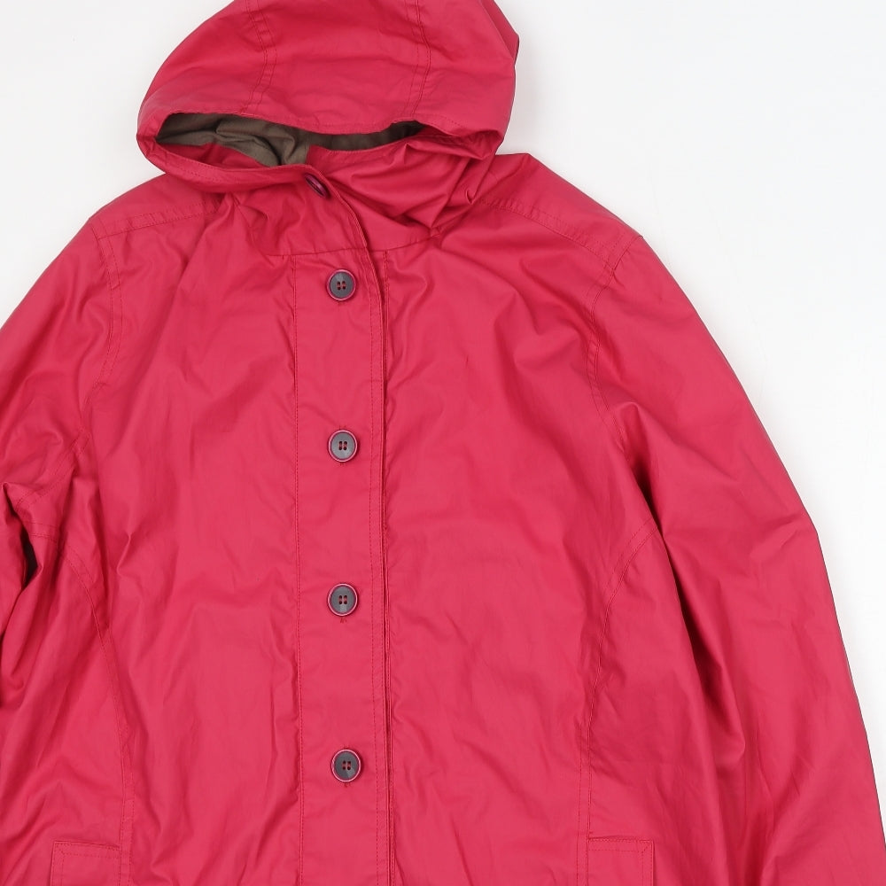 Avoca Womens Pink Jacket Size M Button
