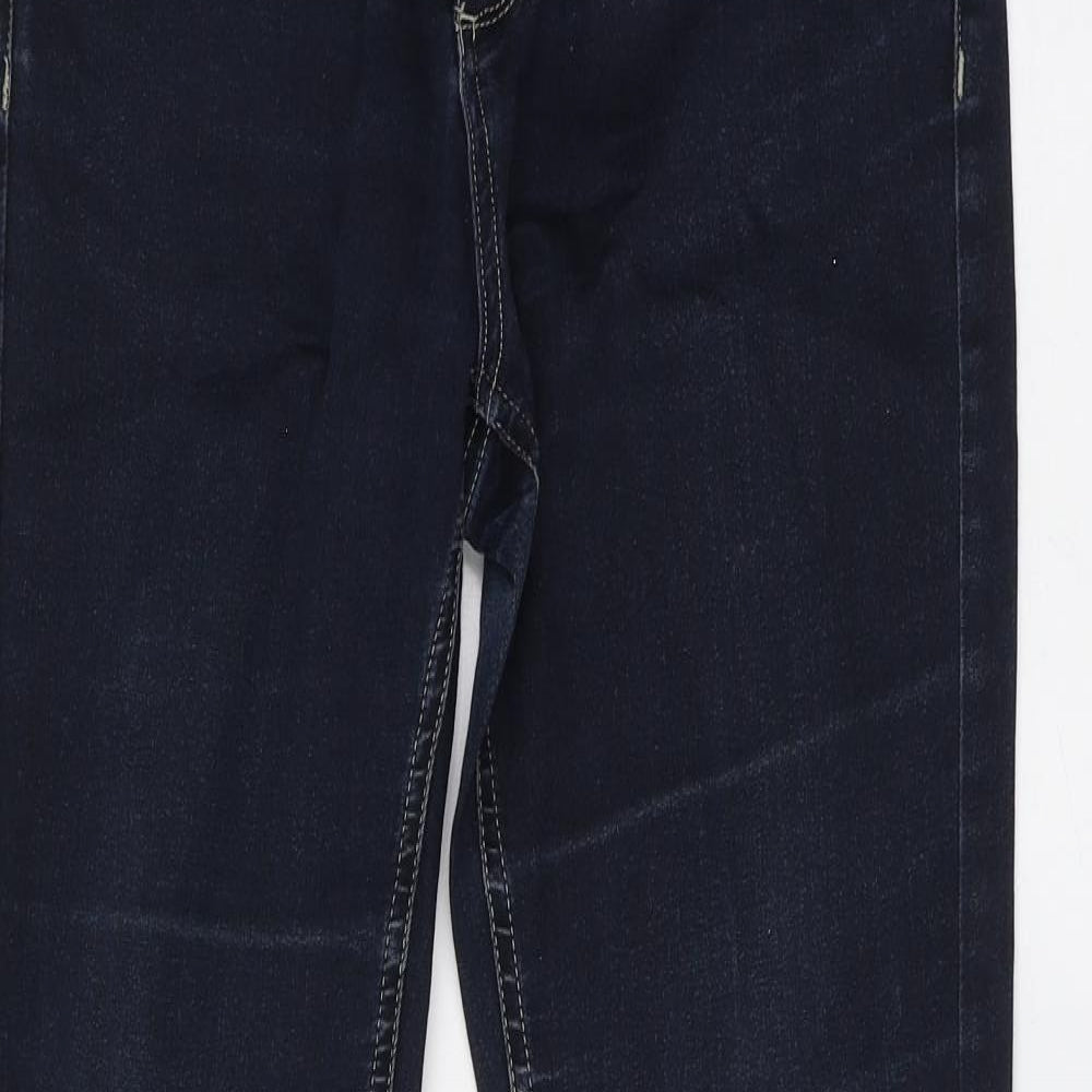 Mint Velvet Womens Blue Cotton Bootcut Jeans Size 12 L30 in Regular