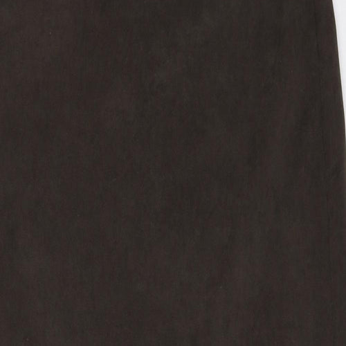 BHS Womens Green Polyester A-Line Skirt Size 12