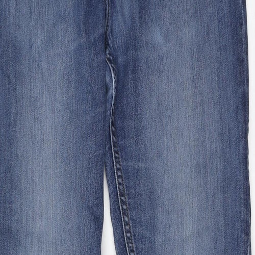 Denim & Co. Mens Blue Cotton Straight Jeans Size 32 in L31 in Regular