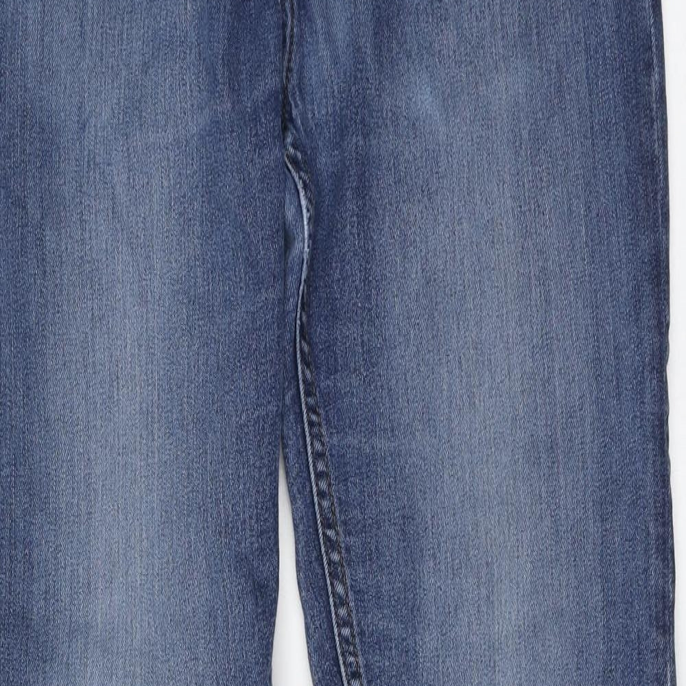 Denim & Co. Mens Blue Cotton Straight Jeans Size 32 in L31 in Regular