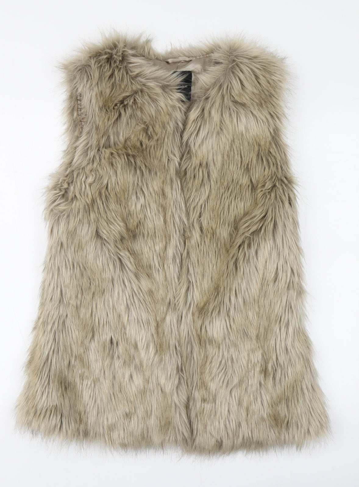 New Look Womens Beige Gilet Jacket Size 12