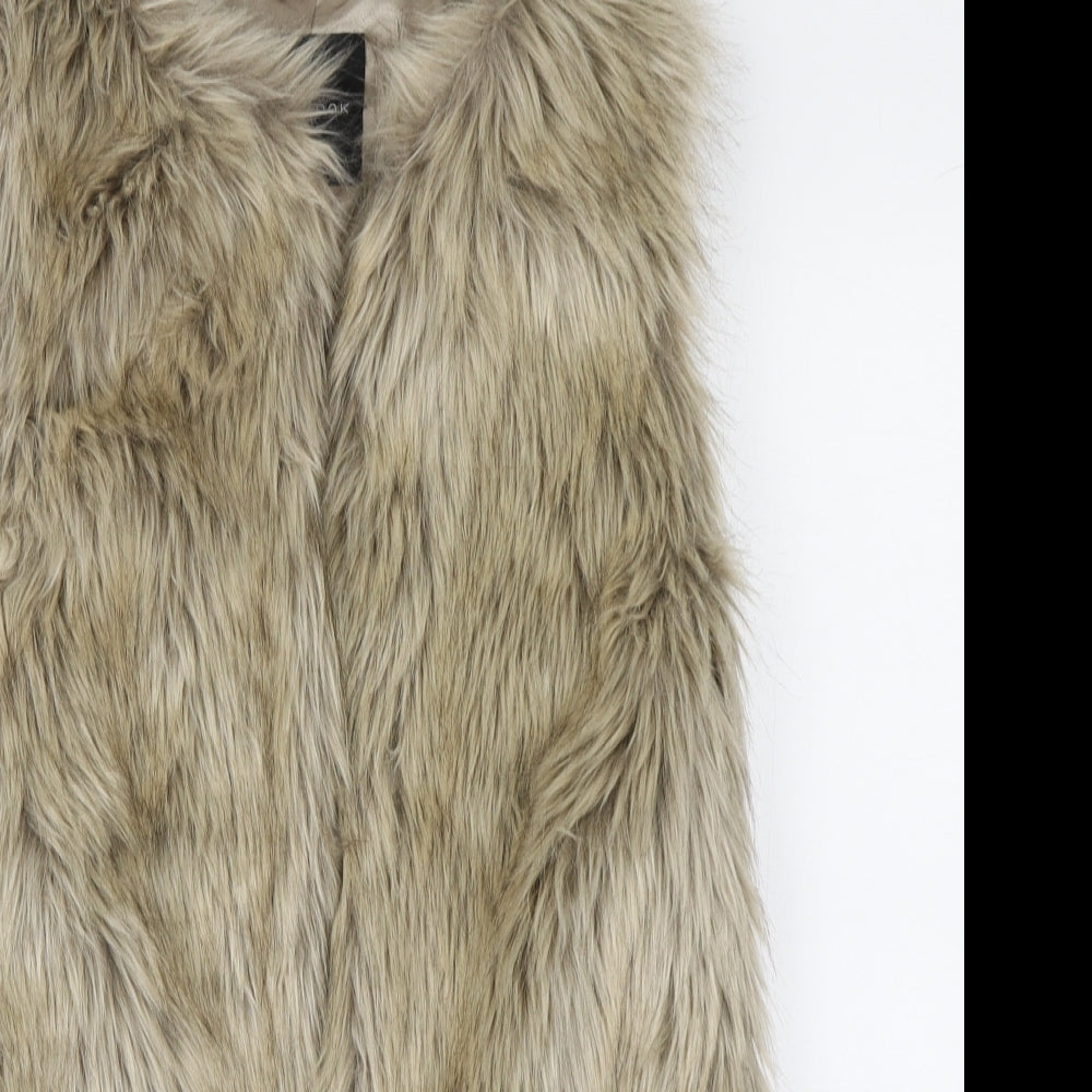 New Look Womens Beige Gilet Jacket Size 12