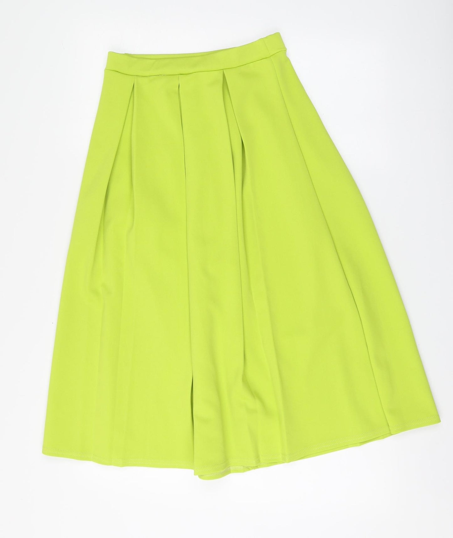 Boohoo Womens Green Polyester Skater Skirt Size 8