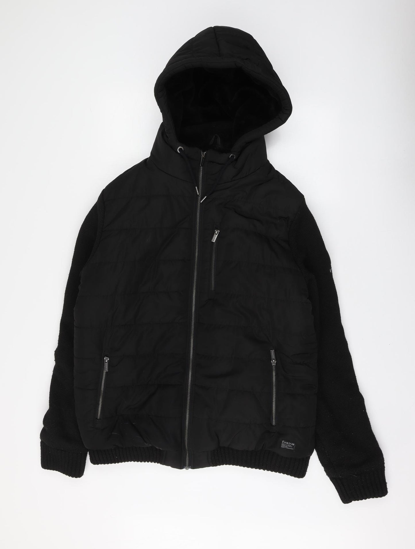 Firetrap Mens Black Jacket Size XL