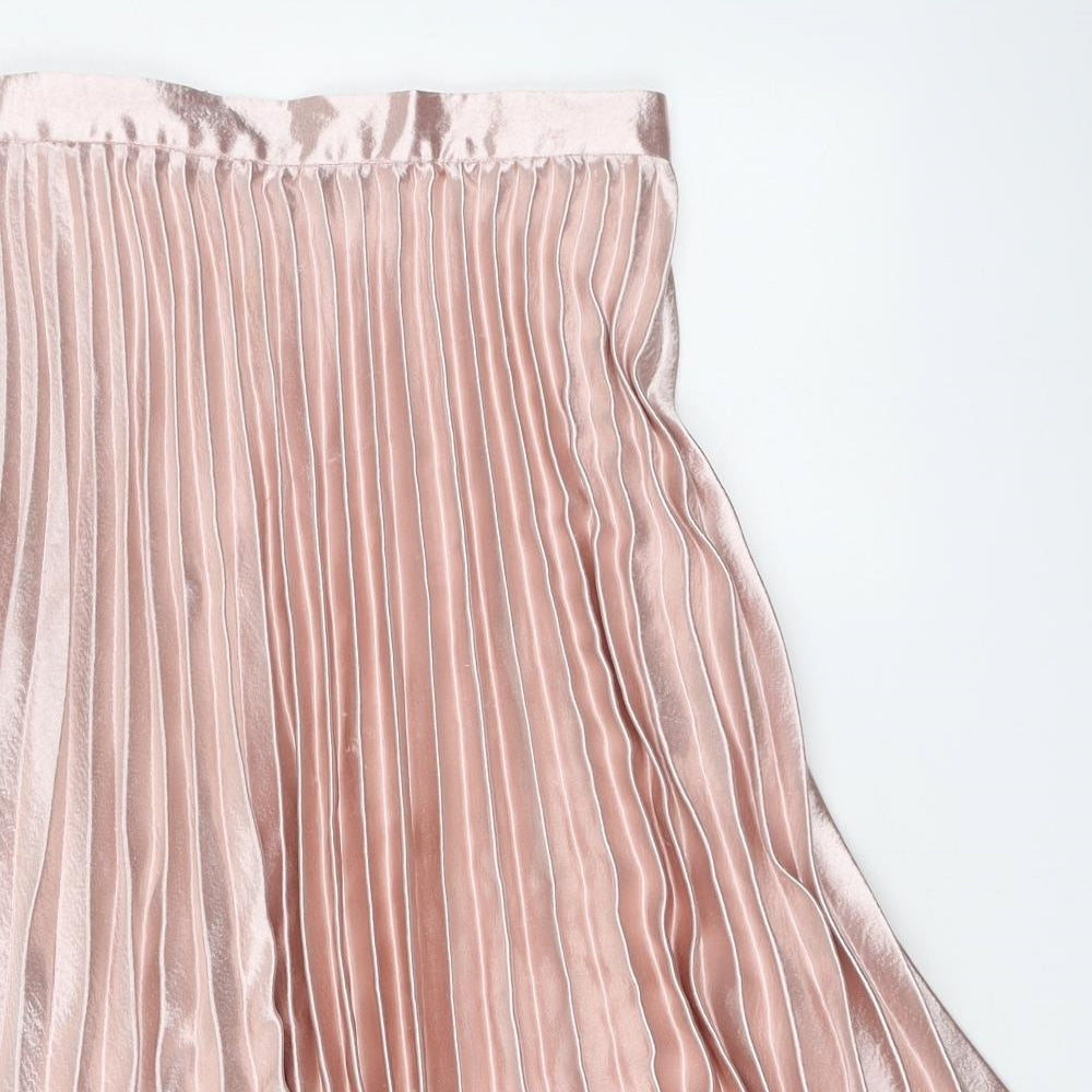 Diffuse Womens Pink Polyester Skater Skirt Size 8