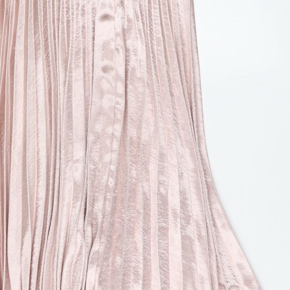 Diffuse Womens Pink Polyester Skater Skirt Size 8