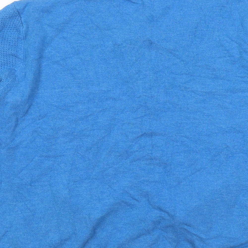 NEXT Womens Blue Round Neck Viscose Cardigan Jumper Size 16