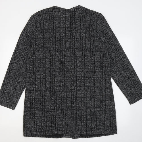Berkertex Womens Grey Round Neck Polyester Cardigan Jumper Size L