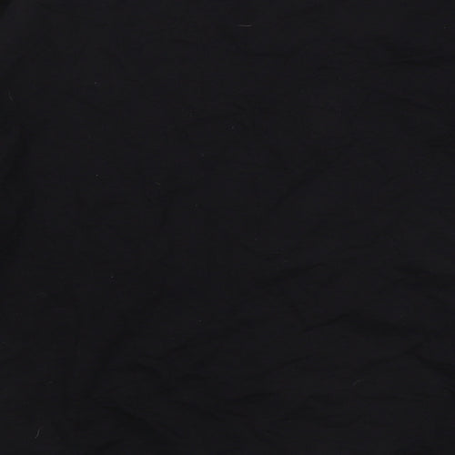 Select Womens Black Geometric Cotton Pullover Sweatshirt Size S