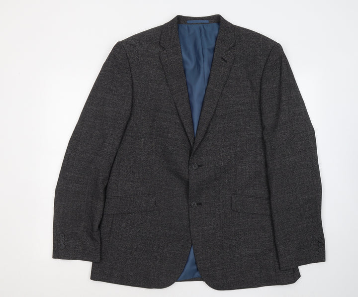 Taylor & Wright Mens Grey Polyester Jacket Suit Jacket Size 44