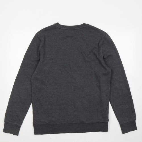 F&F Mens Grey Cotton Pullover Sweatshirt Size M