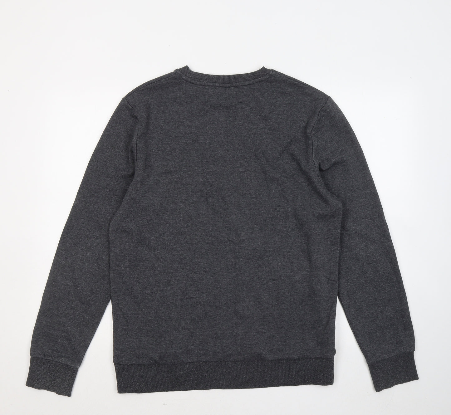F&F Mens Grey Cotton Pullover Sweatshirt Size M