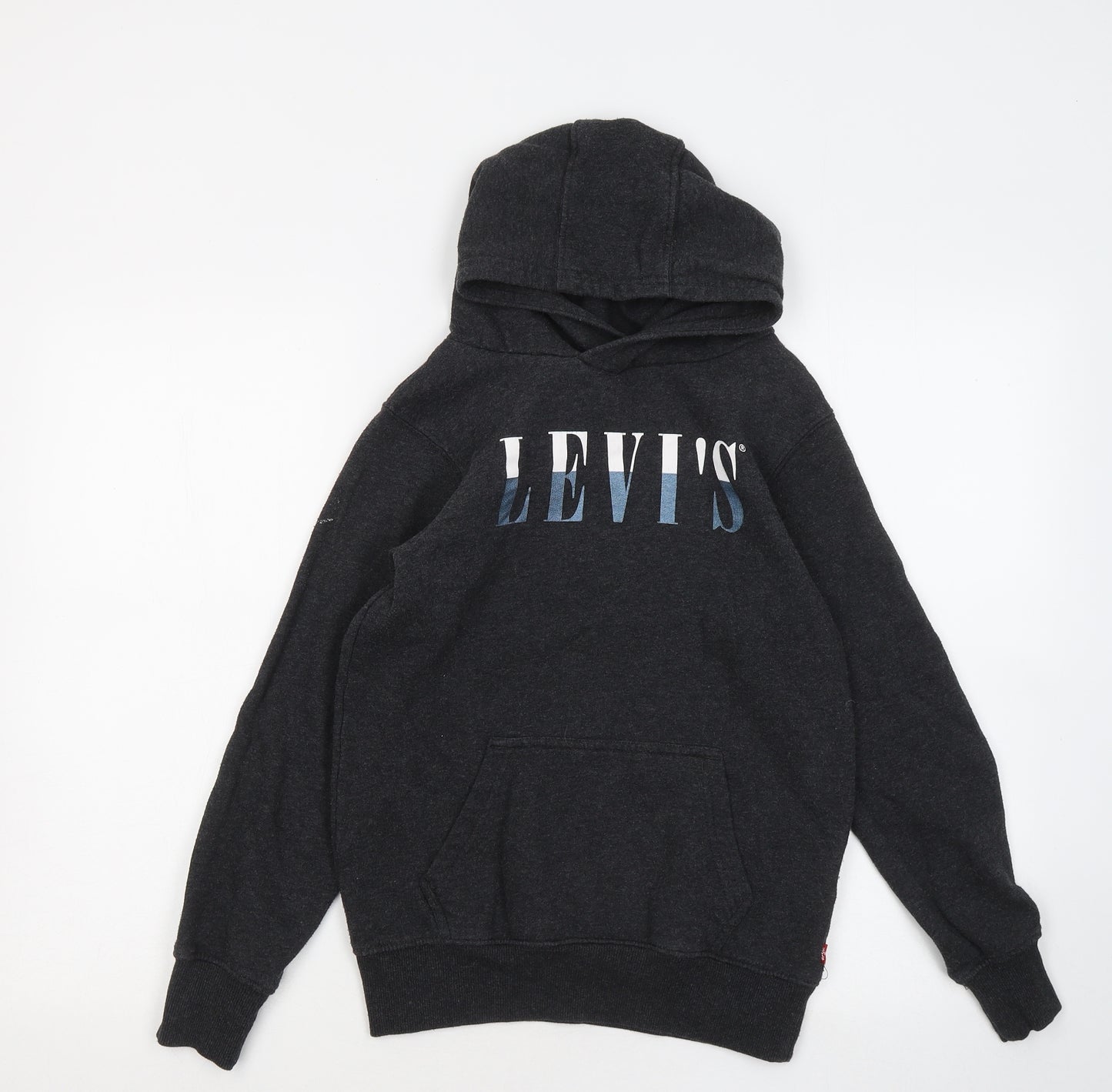 Levi's Girls Grey Cotton Pullover Hoodie Size 13 Years