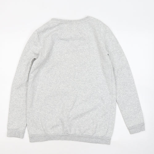 H&M Girls Grey Cotton Pullover Sweatshirt Size 14 Years - In your dreams