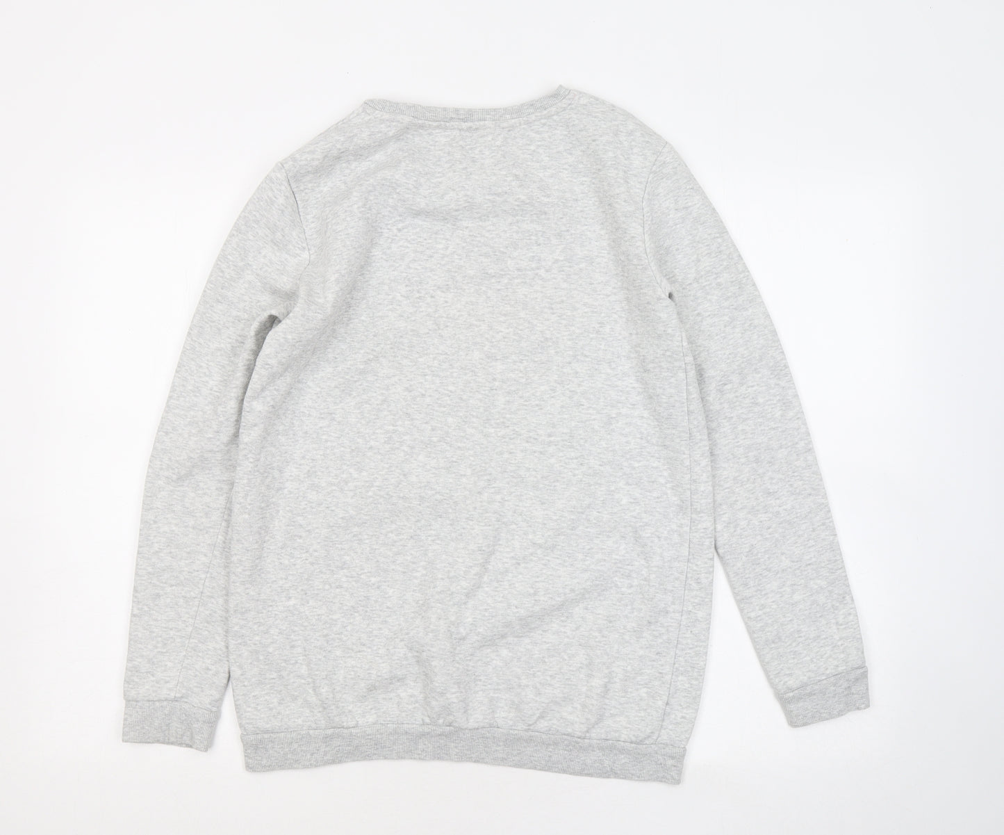 H&M Girls Grey Cotton Pullover Sweatshirt Size 14 Years - In your dreams