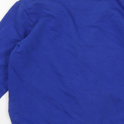 George Boys Blue V-Neck Cotton Cardigan Jumper Size 7-8 Years