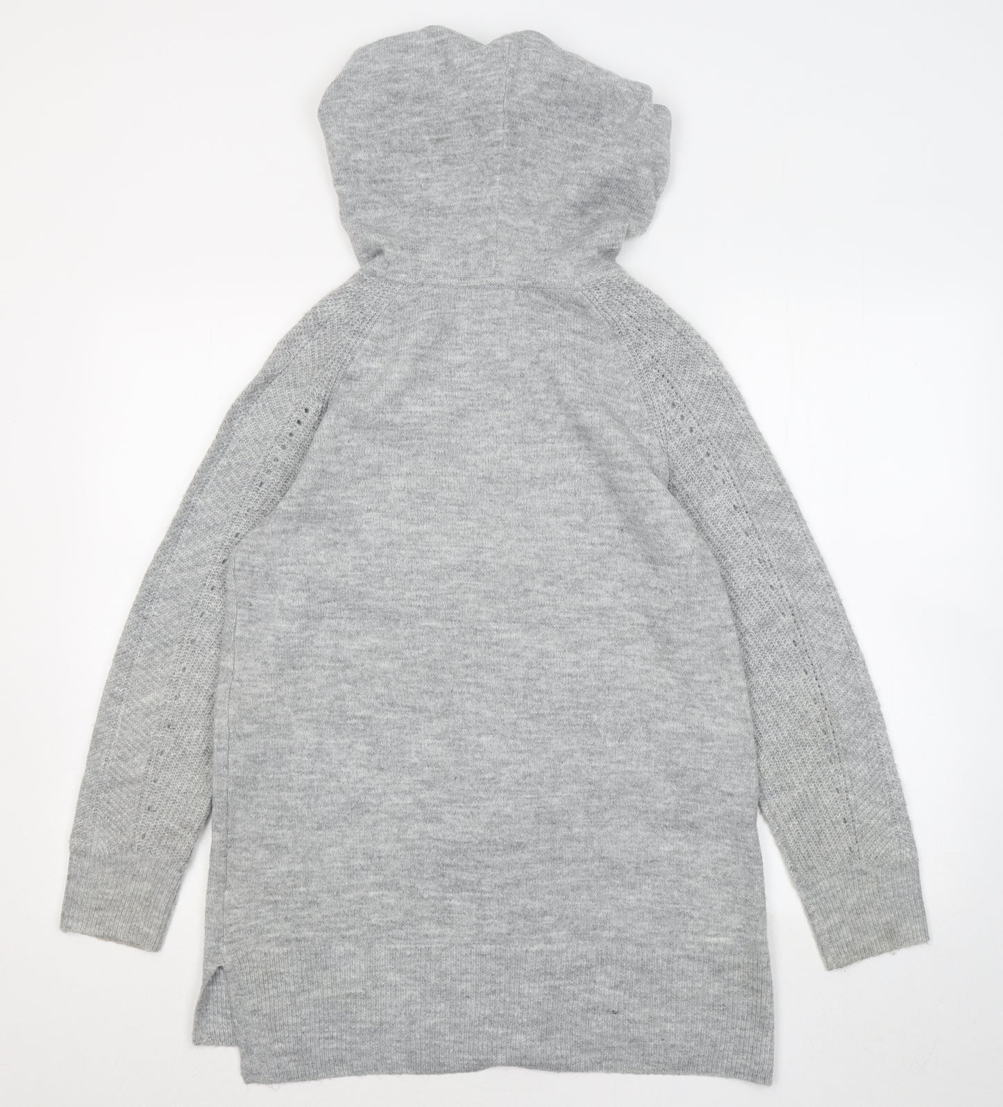 Reitmans Womens Grey Acrylic Pullover Hoodie Size M