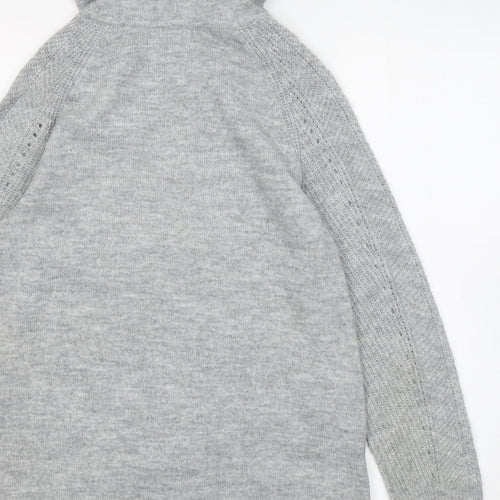 Reitmans Womens Grey Acrylic Pullover Hoodie Size M