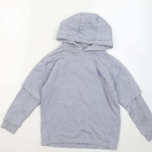 Nutmeg Girls Blue Cotton Pullover Hoodie Size 8-9 Years - Epic Scater