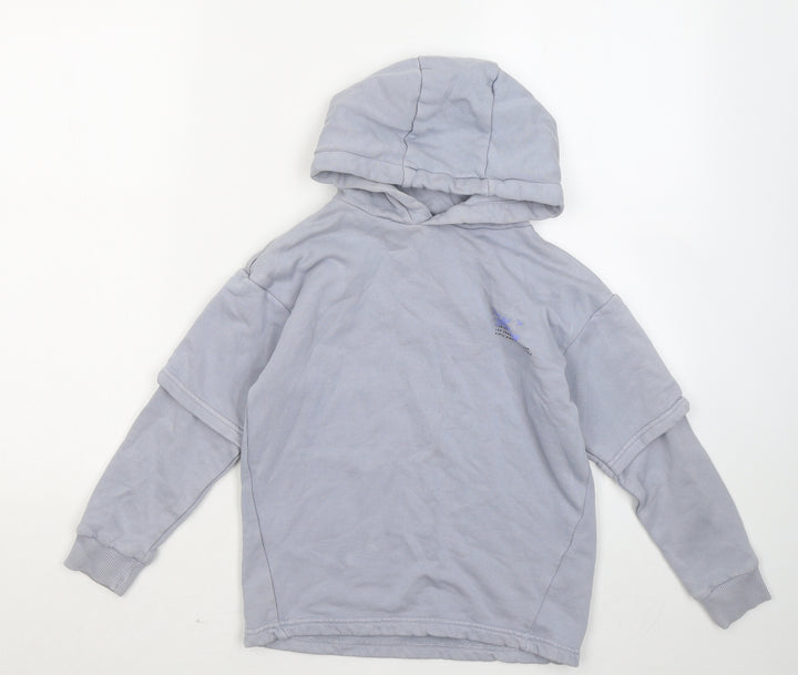 Nutmeg Girls Blue Cotton Pullover Hoodie Size 8-9 Years - Epic Scater