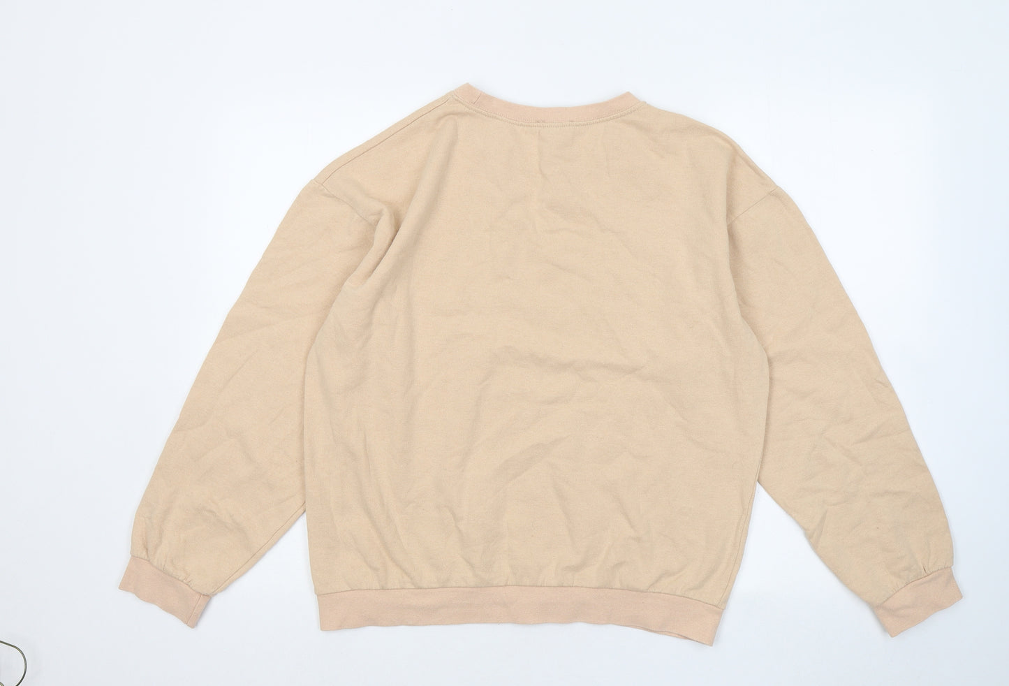 I SAW IT FIRST Womens Beige Cotton Pullover Sweatshirt Size M - Love
