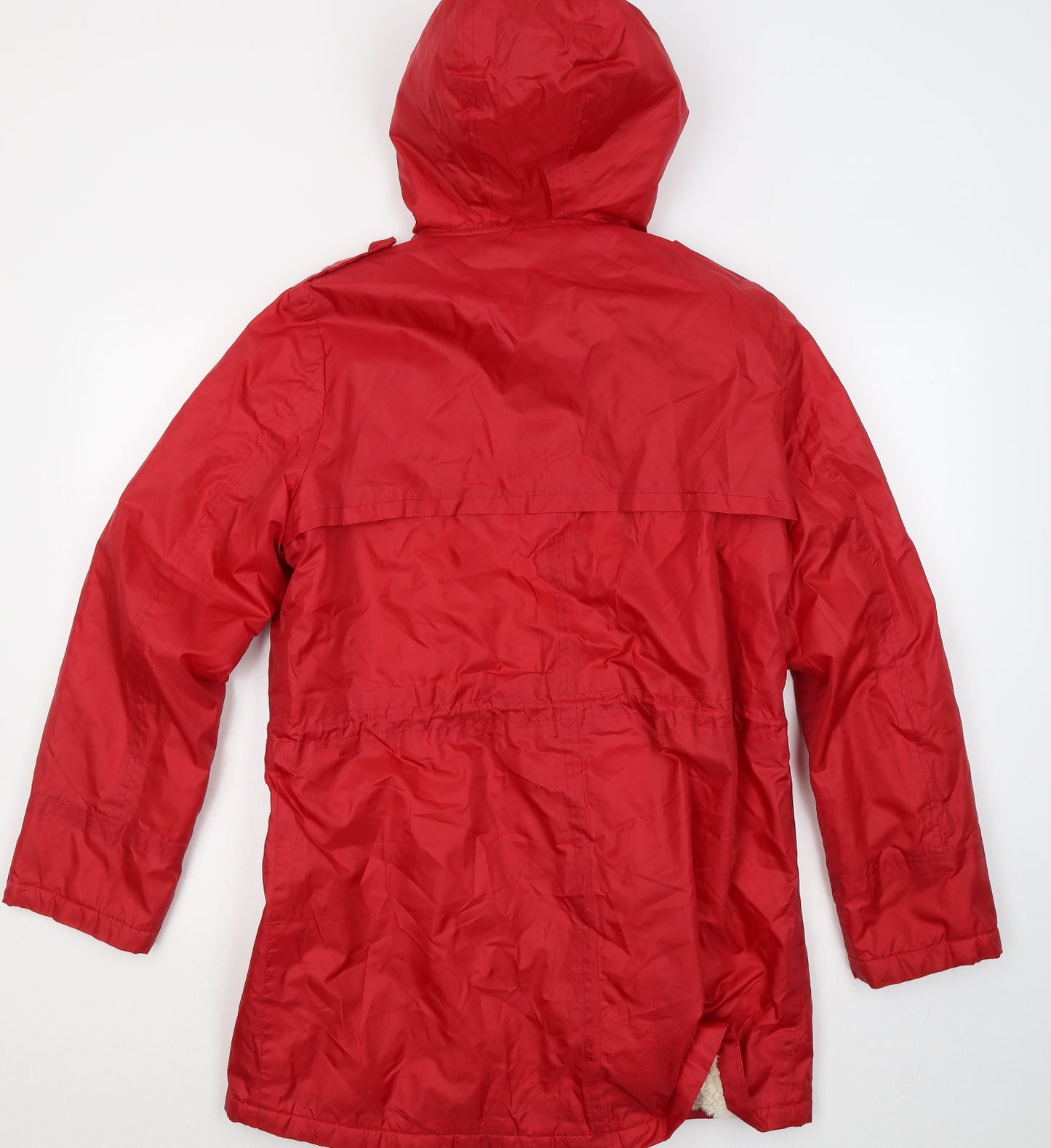 Cotton Traders Womens Red Rain Coat Coat Size 14