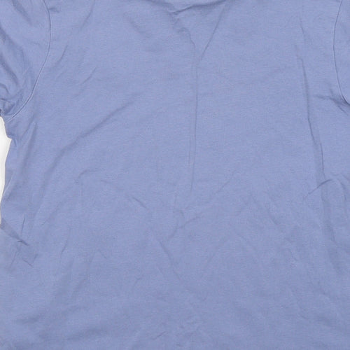 George Boys Blue Cotton Basic T-Shirt Size 7-8 Years Round Neck - Icon In the making