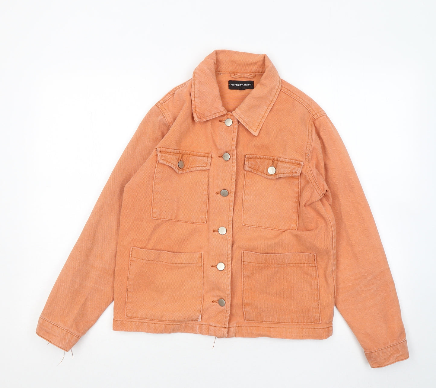 PRETTYLITTLETHING Womens Orange Jacket Size 8