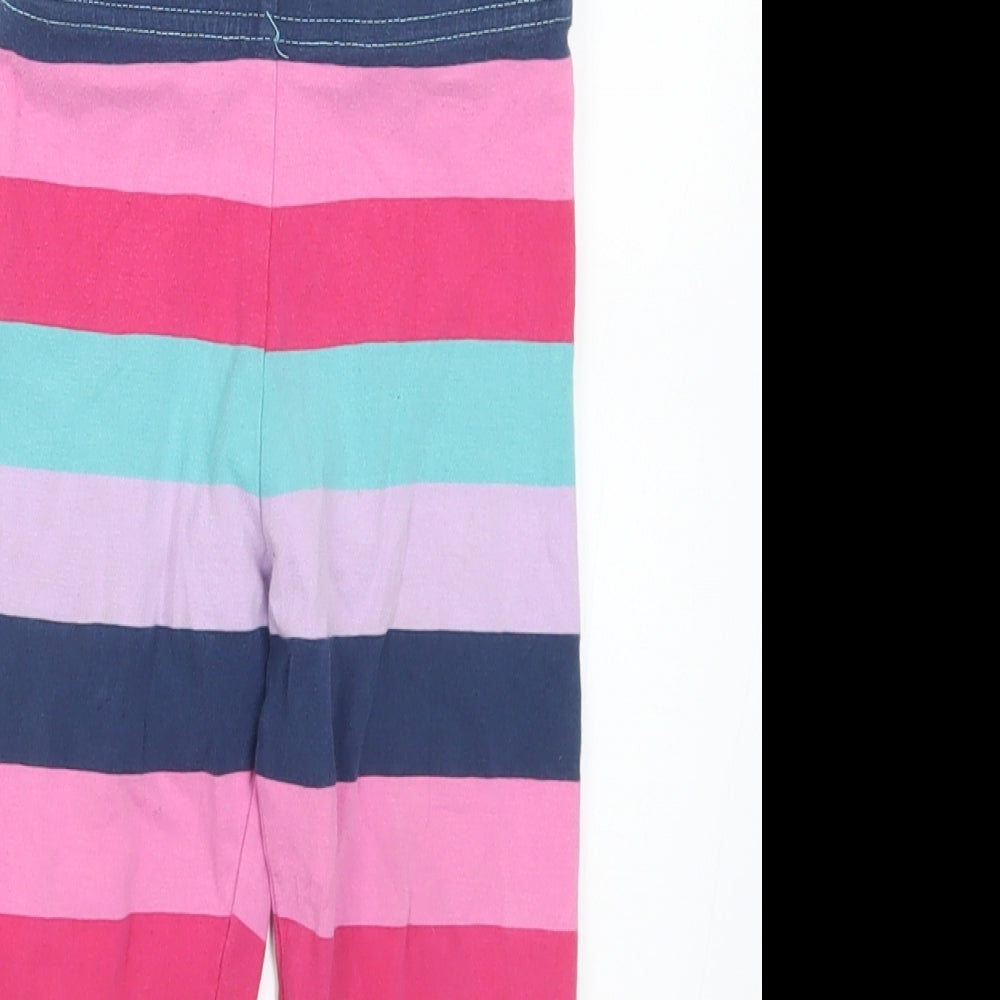 Marks and Spencer Girls Multicoloured Striped Polyester Pedal Pusher Trousers Size 2-3 Years Regular