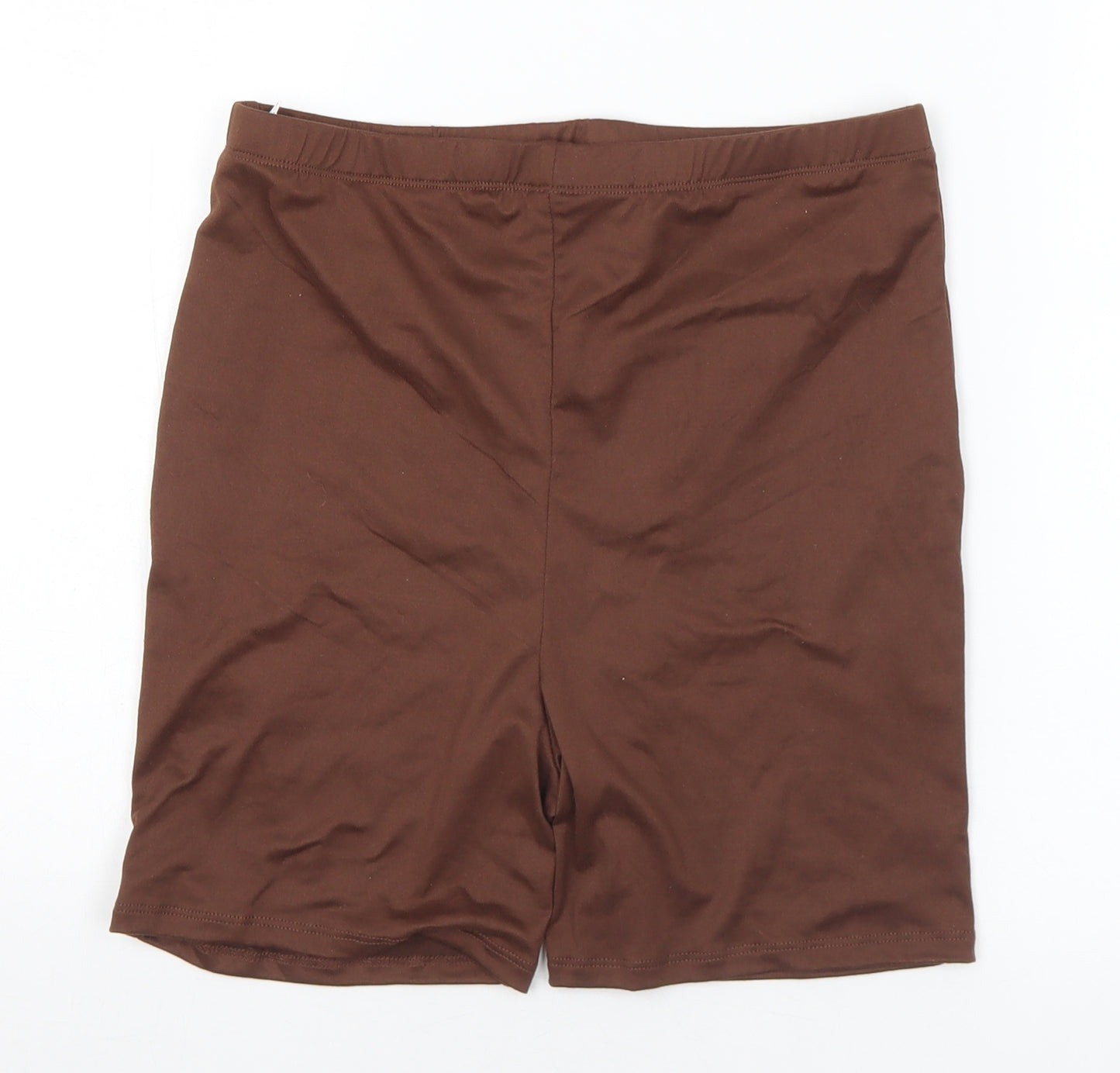 SheIn Womens Brown Polyester Athletic Shorts Size M L5 in Regular