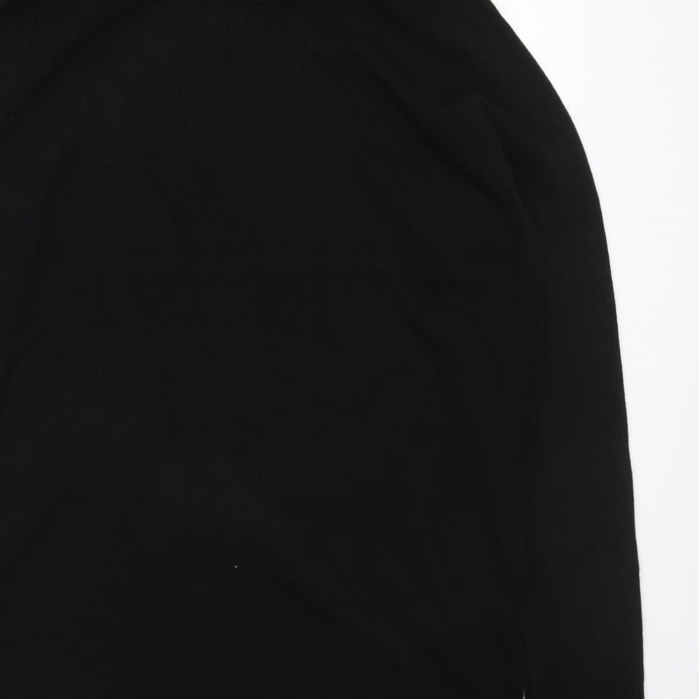 Matalan Womens Black Roll Neck Acrylic Pullover Jumper Size 16