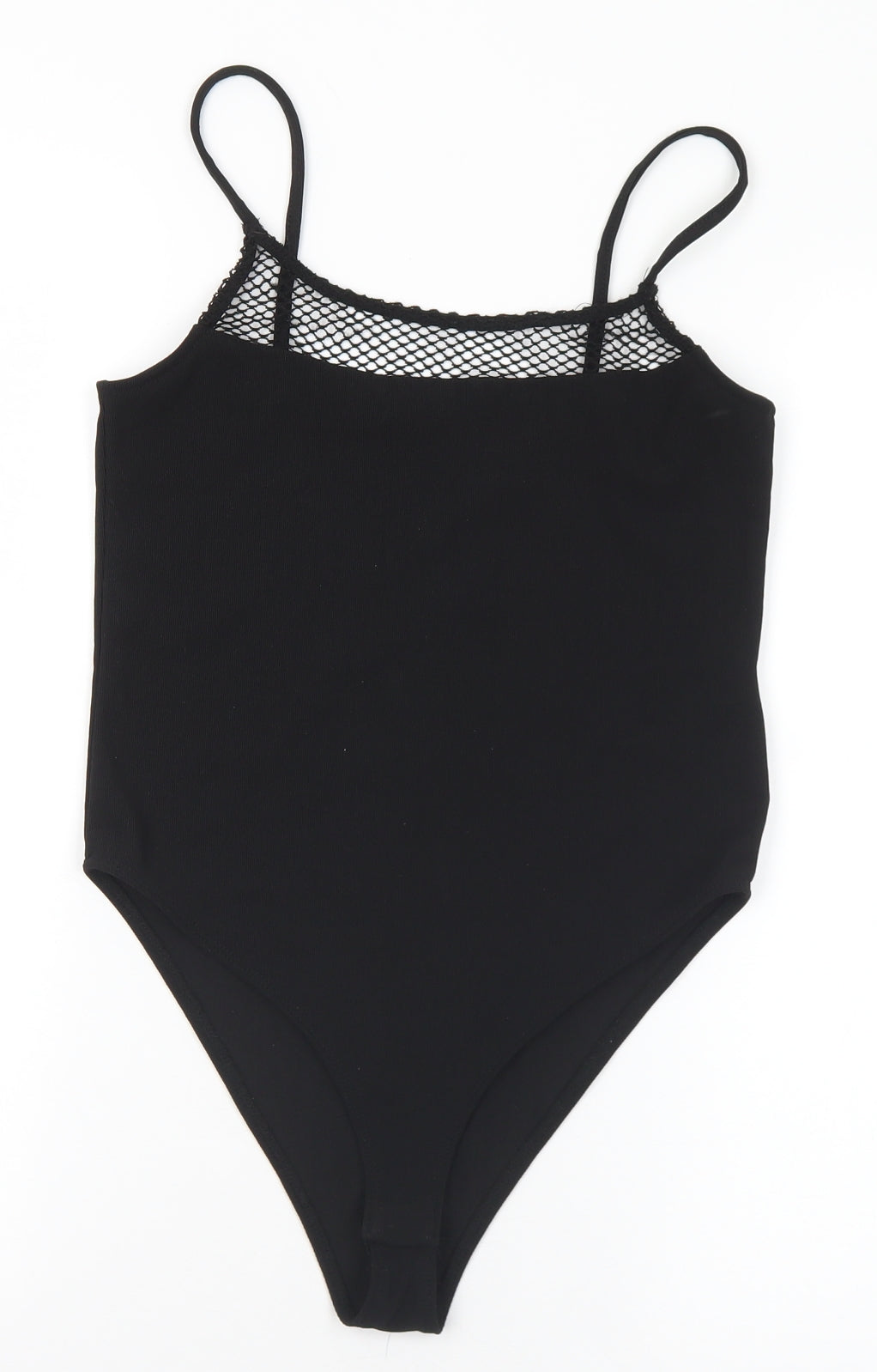 Primark Womens Black Polyester Bodysuit One-Piece Size 6 - 6-8