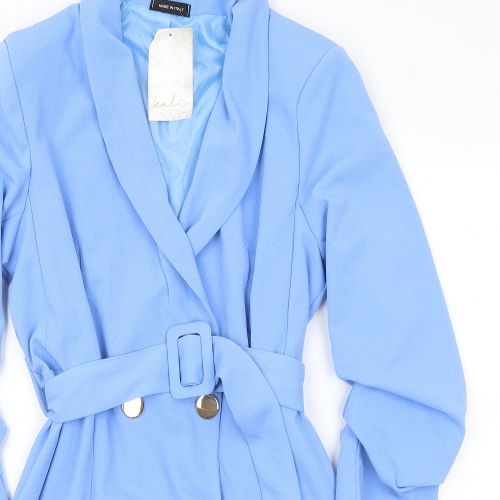 Kali Womens Blue Jacket Size 12 Button