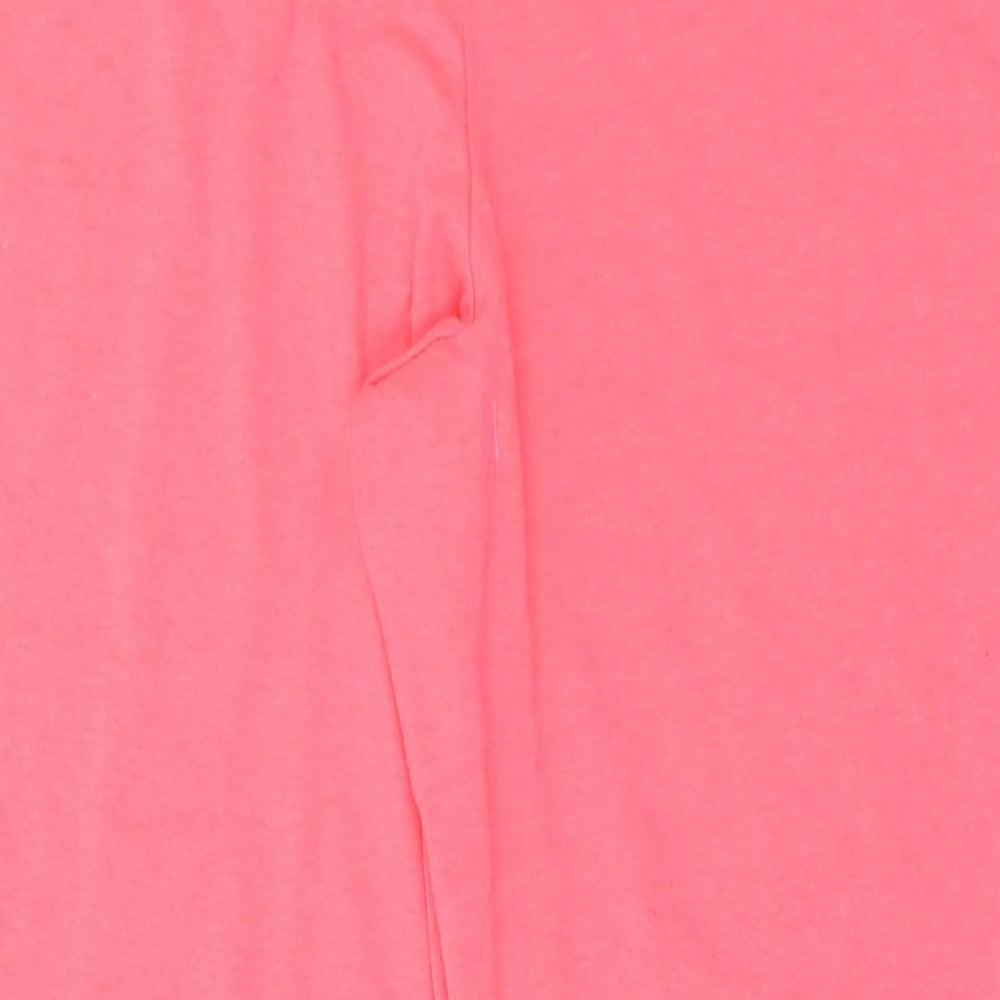 George Womens Pink Cotton Cropped Leggings Size 16 L23 in